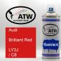 Preview: Audi, Brilliant Red, LY3J / C8: 400ml Sprühdose, von ATW Autoteile West.